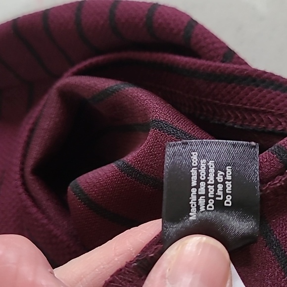 Lane Bryant 3/4 length sleeve, striped dress size 18/20. - Picture 6 of 7